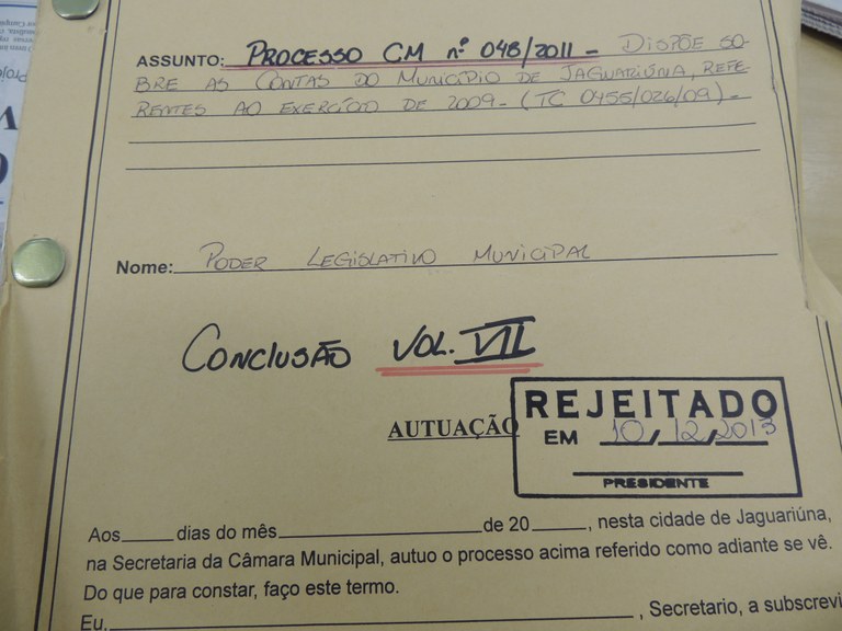 Câmara rejeita contas do ex- prefeito Gustavo Reis