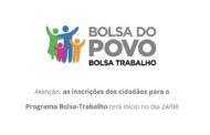 Bolsa Trabalho com auxílio de R$ 535 abre inscrições em Jaguariúna