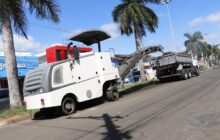 Prefeitura de Jaguariúna inicia preparação do recape na Avenida Pinto Catão