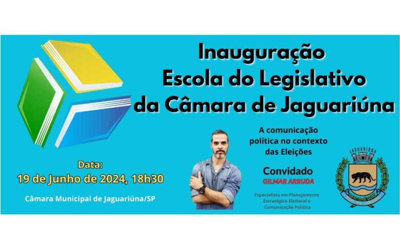 Escola do Legislativo da Câmara Municipal de Jaguariúna será inaugurada nesta quarta-feira (19)