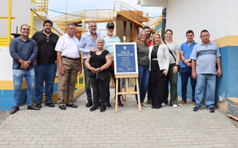 Vereadores prestigiam inaugurações de estações de tratamento e reservatório de água no bairro Capotuna